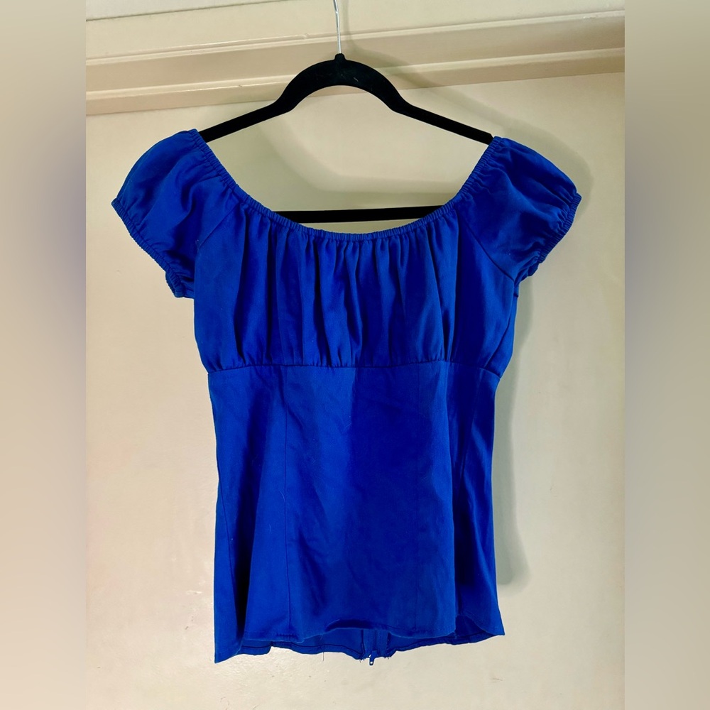 Deep Blue Blouse